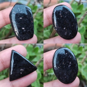 Rare Nuummite Crystal With Color Flashes, Nuummite Cabochons, Nuummite Bulk Lot, Black Nuummite Gemstone, Nuummite Stone, Nuummite Crystal