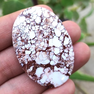Natürlicher Wildpferd Edelstein, Oval Form Wildpferd Cabochon, Türkis Cabochon, Wildpferd Stein, Wildpferd Magnesit, Wildpferd Jaspis
