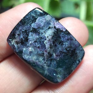 Natural Charoite Cabochon, Purple Charoite Loose Stone, Baguette Gemstone, Both Side Polished Pendant Stone, Charoite Gemstone For Jewelry