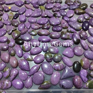 Pedra preciosa de Stichtite natural, cabochão de Stichtite polido, cristais de Stichtite naturais, pedra solta de Stichtite, Stichtite, pingente de Stichtite
