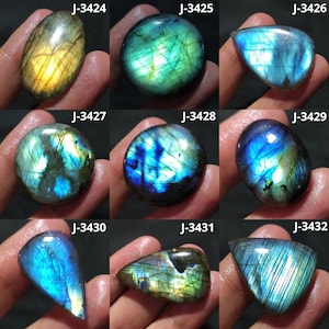 Cabochon di labradorite blu naturale appariscente, pietra preziosa di labradorite blu AAA+, labradorite ovale, cristallo di labradorite, pietra pendente di labradorite