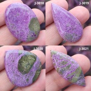 Cabujón de stichtita púrpura natural, stichtita ovalada, piedra preciosa suelta, hermosa piedra preciosa de stichtita púrpura, piedra de stichtita para la fabricación de joyas