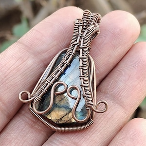 Wire Wrapped Pendants, Wire Wrapped  Jewelry, Copper Wire Wrapping Stone, Stone Pendants, Gemstone Wire Wrapped Jewelry