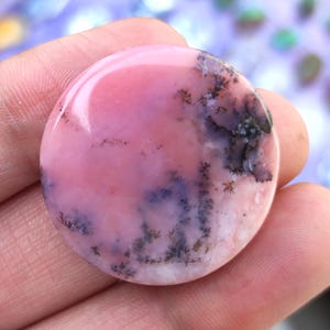 Rosa Opal Cabochon, loser rosa Opal, Opal Edelstein, Opalstein, Opal Edelsteine, loser Edelstein, runder rosa Opal, Cabochon für die Schmuckherstellung