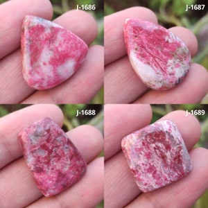 Natürliche Thulit Cabochon, Rosa Thulit Edelstein, Thulit Kristall, loser Thulit Stein, Mix Form Thulit, Thulit Schmuck, Schmuckherstellung