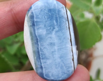 Cabochon d'opale bleue Owyhee, pierre précieuse d'opale bleue naturelle, cristal d'opale bleue, pierre en vrac pour bijoux et pendentif, pierre précieuse d'opale en gros