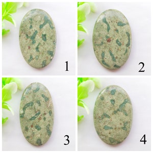 Cabochon de jaspe, cabochon de jaspe vert naturel, jaspe peau de grenouille, pierre de cristal de jaspe, cristal de guérison, cabochon pour la fabrication de bijoux