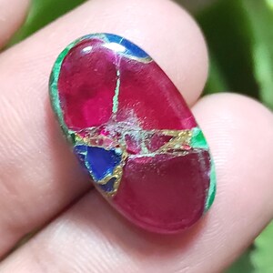 Schöner Kupfer Turmalin Multicolor Cabochon, Lab erstellt Turmalin Edelstein, Turmalin Anhänger Edelstein, Edelstein für die Herstellung von Schmuck