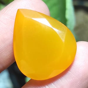 Natural Carnelian Cabochon Loose Gemstone, Faceted Orange Carnelian Gemstone, Pear Shape  Smooth Carnelian, Carnelian Cabochon,Pendant Stone