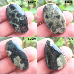 Cabujón de jaspe oceánico natural raro, cabujón liso pulido con parte posterior plana, forma ovalada, cristal de jaspe oceánico de calidad AAA+ para fabricación de joyas
