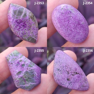 Cabujón de stichtita púrpura natural, stichtita ovalada, piedra preciosa suelta, hermosa piedra preciosa de stichtita púrpura, piedra de stichtita para la fabricación de joyas