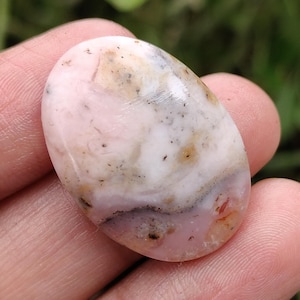 Cabochon di opale rosa, opale rosa sfuso, pietra preziosa di opale, pietra di opale, gemme di opale, pietra preziosa sfusa, opale rosa ovale, cabochon per la creazione di gioielli