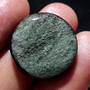 Natürlicher Silber Obsidian Cabochon, Silber Obsidian Kristall, Silber Obsidian Edelstein, runder Form Stein, polierter Obsidian, Obsidian Anhänger
