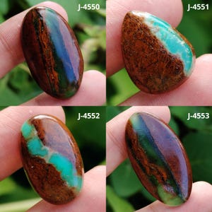 Bio Chrysopras Cabochon, Bio Chrysopras Edelstein, Flachboden Bio Chrysopras Stein, Glatte Bio Chrysopras Cabs, Birnen Chrysopras Stein