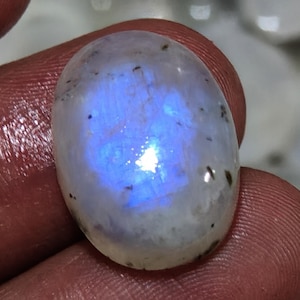 Cabochão de pedra da lua arco-íris natural, pedra da lua arco-íris chamativa, pedra da lua oval, pedra da lua solta, cabochão para joias, preço de atacado #