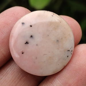 Pink Opal Cabochon, loose Pink Opal, Opal Gemstone, Opal Stone, Opal Gems, Loose Gemstone, Round Pink Opal, Cabochon For Jewelry Making