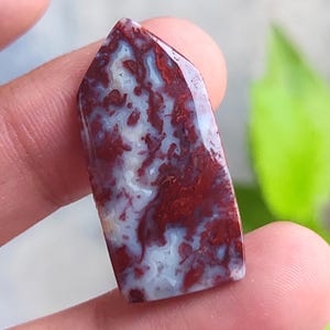 Cabochão raro de ágata musgo vermelho, pedra preciosa de ágata musgo vermelho, pedra preciosa de ágata musgo, ágata musgo solta, cabochões, pedras de joalheria com preço de atacado