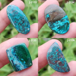 Natürliche Shattuckit Azurit Cabochon, lose Edelstein Schmuck machen Versorgung, Shattuckit selten Blau, Kristall Anhänger Halskette,