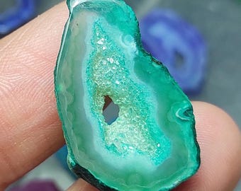 Mix Shape Window Druzy Agate Gemstone: DIY Pendant Jewelry