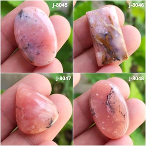 Roze opaal cabochon, losse roze opaal, opaal edelsteen, opaalsteen, opaal edelstenen, losse edelsteen, peerroze opaal, cabochon voor het maken van sieraden
