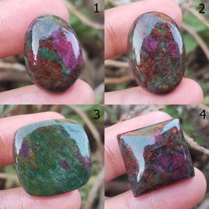 Natuurlijke Ruby Fuchsite Cabochon, Ronde Ruby Fuchsite Cabochon, Ruby Fuchsite Edelsteen, Ruby Fuchsite Hanger, Sieraden Maken Craft Supplies