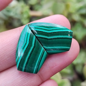 Natürliche Malachit Paar Edelstein, Malachit Paar Cabochon, Schüttgut Malachit Paar Kristall, Malachit Paar Perlen für Schmuck, Wire-Wrap