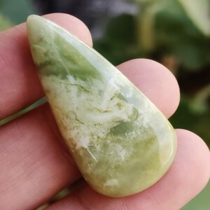 Cabochão de serpentina natural, cabochão de serpentina suave, pedra preciosa solta em forma de pêra, pedra preciosa solta de serpentina verde, serpentina polida #JJ