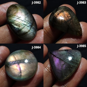 Multi fire labradoriet cabochon, ovale labradoriet, paarse labradoriet, genezend kristal, labradoriet edelsteen, labradoriet voor sieraden