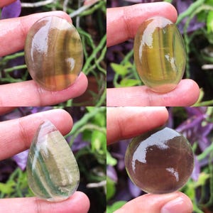 Cabujón de fluorita natural, piedra preciosa suelta, cristal de fluorita, piedra preciosa pulida, piedra preciosa de fluorita arcoíris, cabujón para hacer joyas, regalo para ella