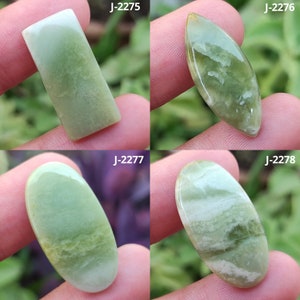 Cabochon di serpentina naturale, cabochon di serpentina liscia, pietra preziosa sciolta di forma mista, pietra preziosa sciolta di serpentina verde, serpentina lucidata #JJ