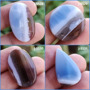 Cabochão de opala azul Owyhee, pedra preciosa de opala azul natural, cristal de opala azul, pedra solta para joias e pingentes, pedra preciosa de opala por atacado
