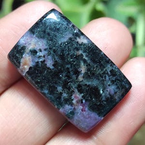 Natural Charoite Cabochon, Purple Charoite Loose Stone, Baguette Gemstone, Both Side Polished Pendant Stone, Charoite Gemstone For Jewelry