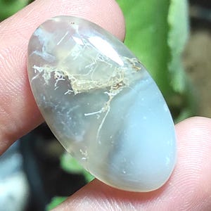 Cabochon di agata dendrite naturale, pietra preziosa ovale, pietra di agata dendrite, agata dendrite per collana, pietra di agata dendrite avvolta in filo per gioielli