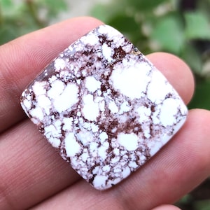 Natürlicher Wildpferd Edelstein, Kissenform Cabochon, Türkis Cabochon, Wildpferd Stein, Wildpferd Magnesit, Wildpferd Jaspis