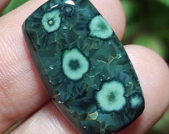 AAA Ocean Jasper Cabochon: Natural Polished Gemstone, Jewelry Making