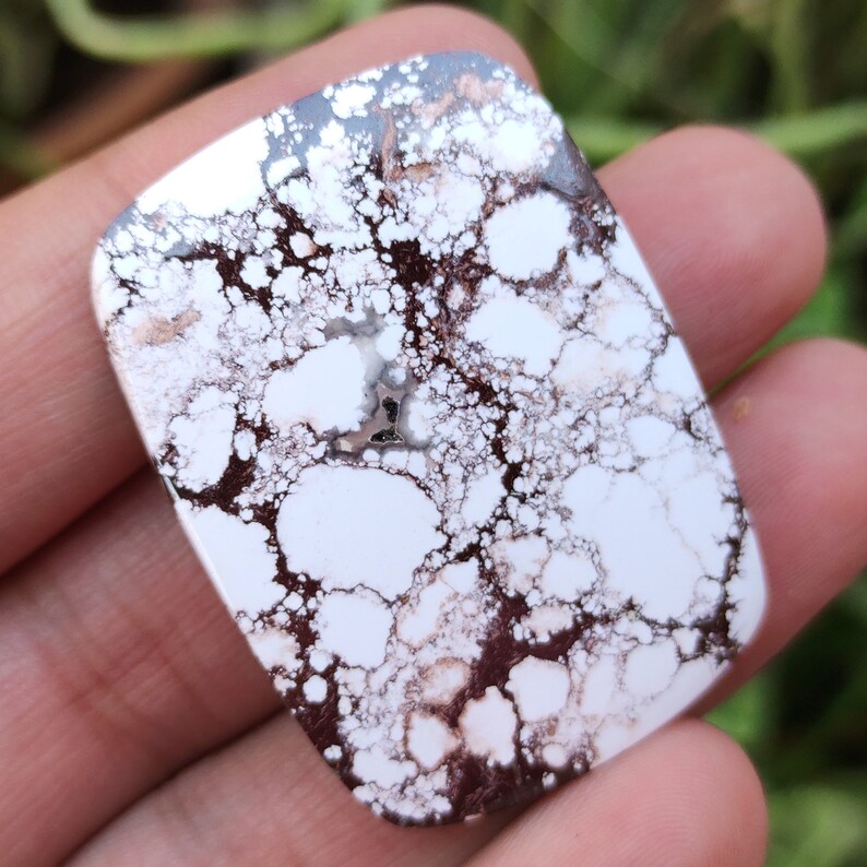 Natural Wild Horse Gemstone, Cushion Shape Cabochon, Turquoise Cabochon