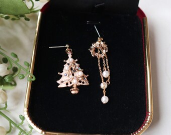 Christmas Gift | Exquisite Christmas Tree Wreath Earrings | Christmas Earrings | S925 Earrings | Creative Gift Young Adult | Holiday Look
