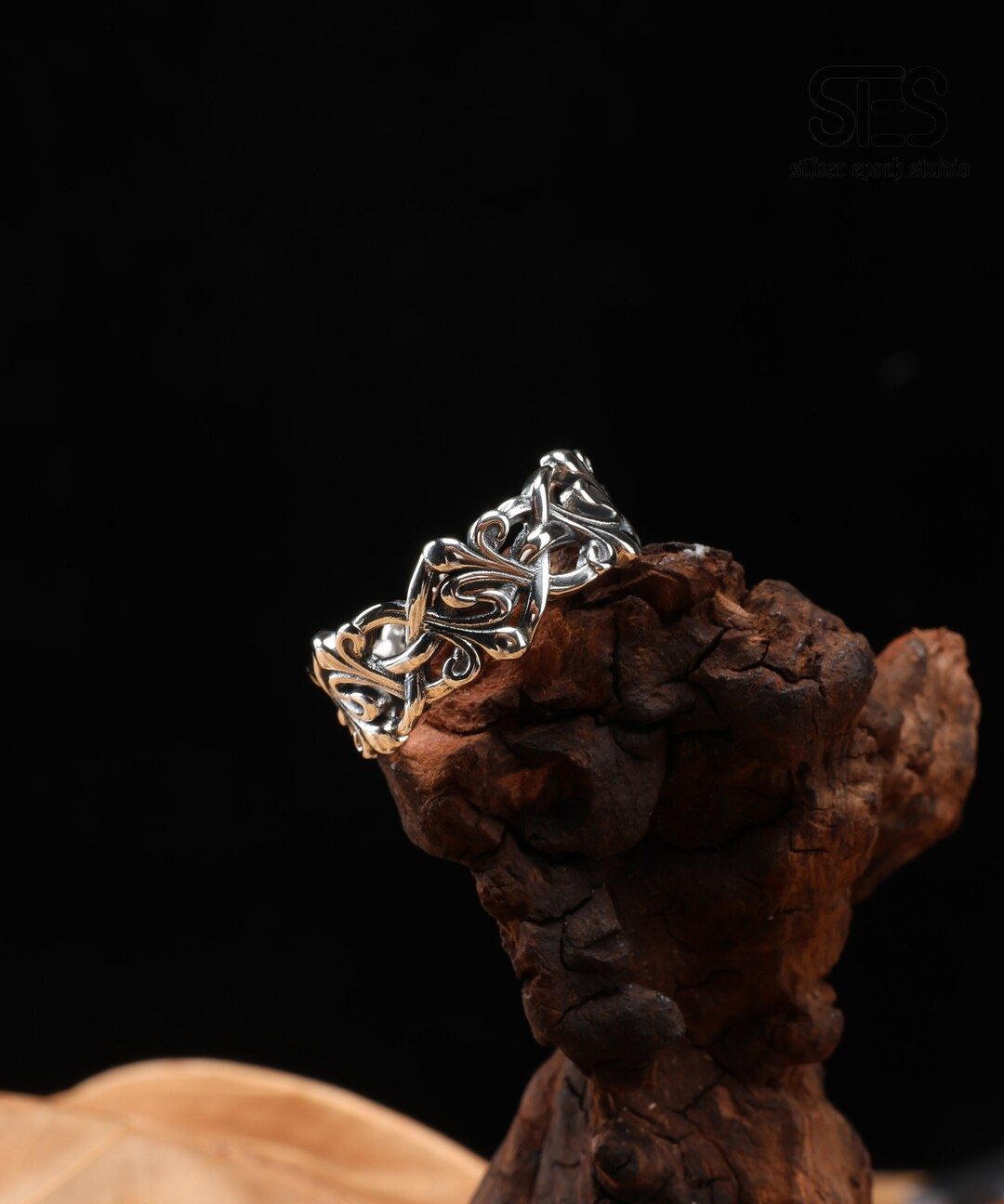 Flora Sterling Silver Ring Handmade Solid Medieva/flower 925 Ring ...