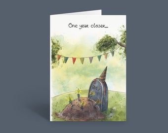 Party Pooper | Hilarious Birthday Card | Dark Humor Birthday Card | Funny Birthday Card