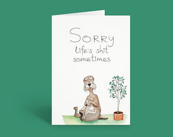 Words of Comfort | Beautiful Grief & Sympathy Card | Thinking of You Card
