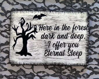 Gothic Sign, Horror Decor, The Scream Pic, Shelf Sign, Wall Sign, Wood sign, Halloween, Dark Art, Scary, Dark, Sign, Goth, Wall Hanging