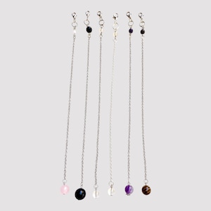 Crystal Pendulum chain replacement silver