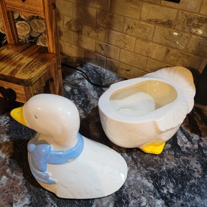 Duck Vintage Ceramic Cookie Jar adorable Cookie Jar - Etsy