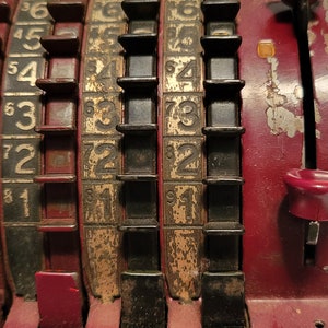 Todd Visible Vintage HTF 1920's Addend Machine With Key - Etsy
