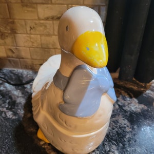 Duck Vintage Ceramic Cookie Jar adorable Cookie Jar - Etsy