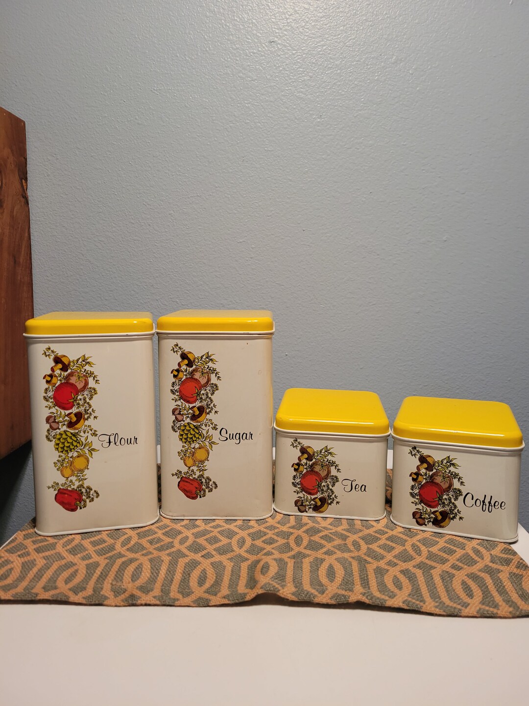 Cheinco Vintage Set of 4 Canister Set From 70's Etsy