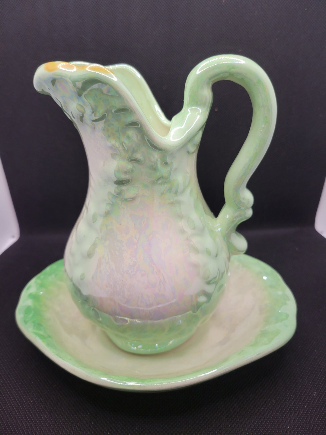 Vintage Pitcher and Bowl Etsy