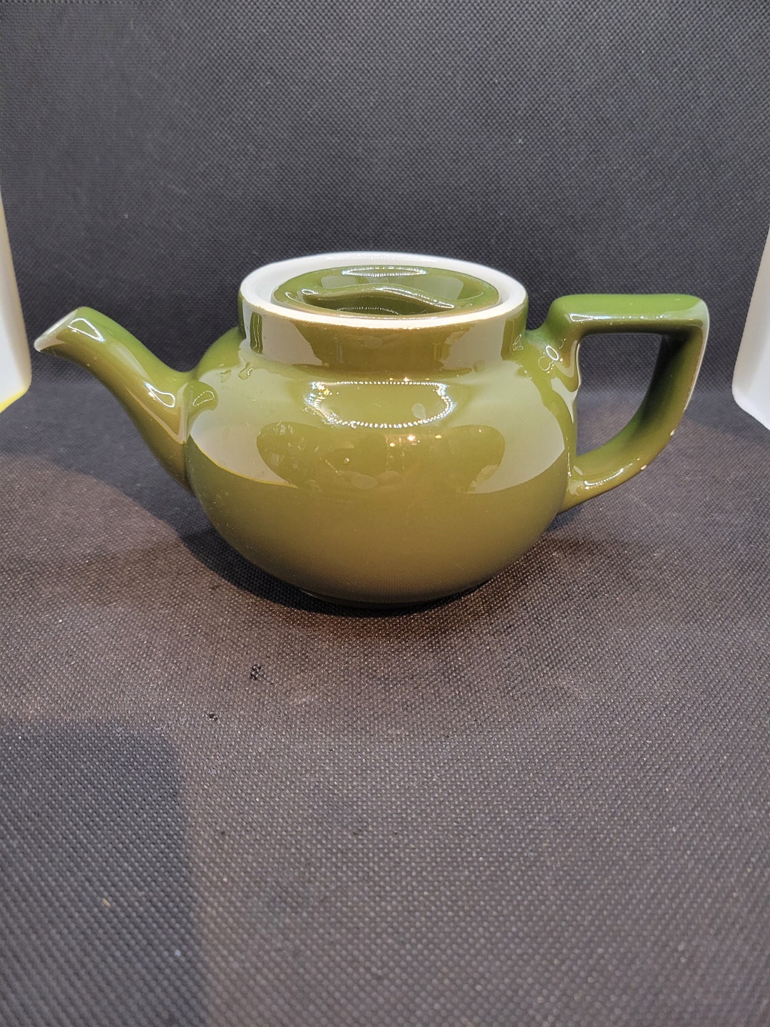 Vintage Hall Forest Green Boston Individual Teapot Etsy