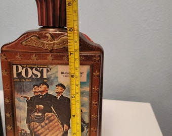 1970's Jim Beam Bicentennial Bourbon Bottle/ Post/ Norman