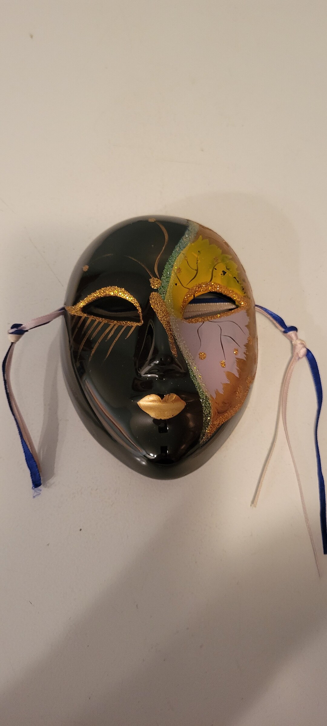 vintage ceramic mardi gras mask